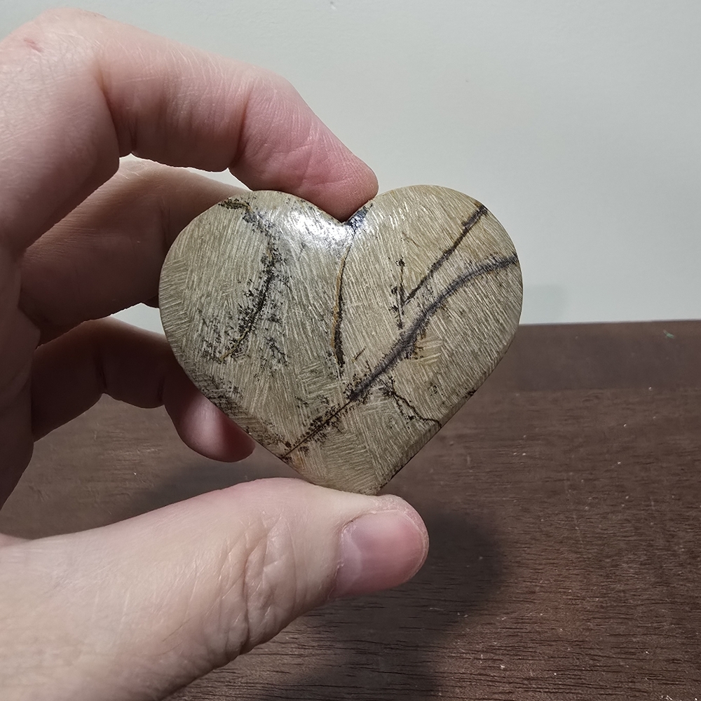Picture Jasper Crystal Heart #C